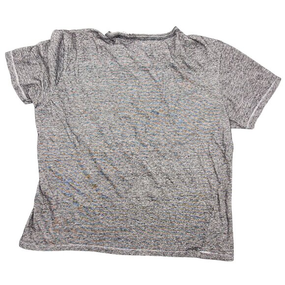 Thread & Cloth Striped Henley Short Sleeve Shirt Top Small 100% Cotton Cropped - Picture 2 of 4